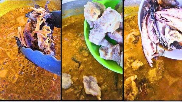 Adding-Protein-to Ogbono-Soup