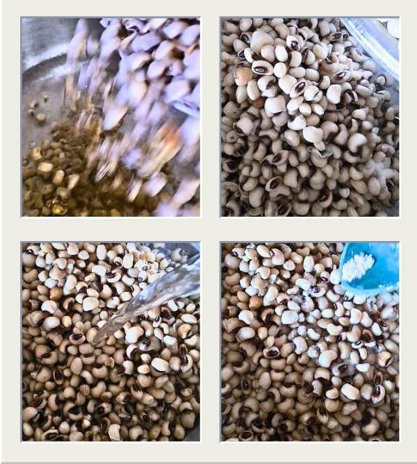 Wash and parboil the beans