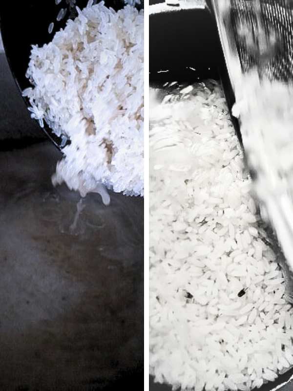 Step 3 on how to cook Nigeria's local white rice