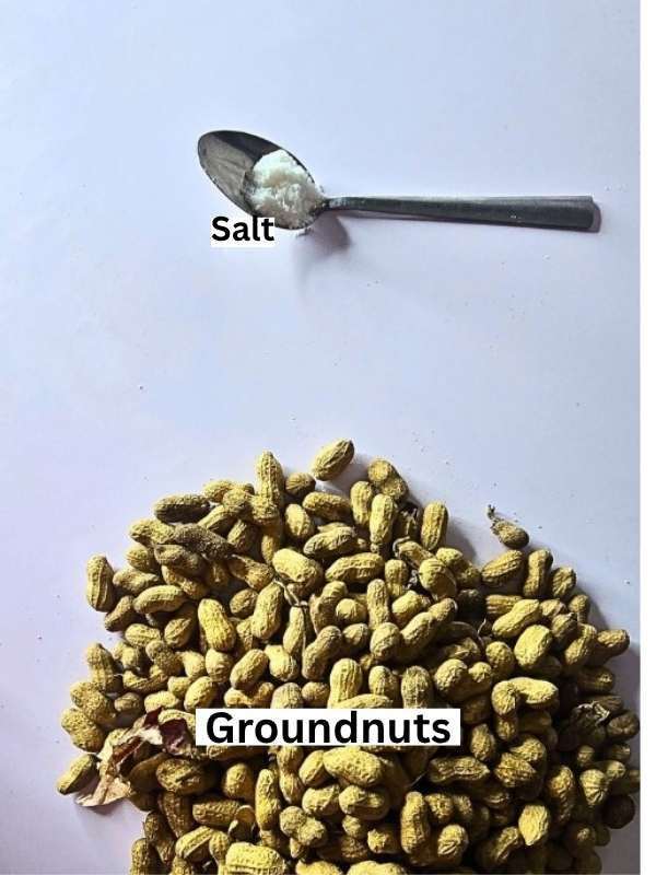 How to Roast Groundnuts (Peanuts) at Home ingredients