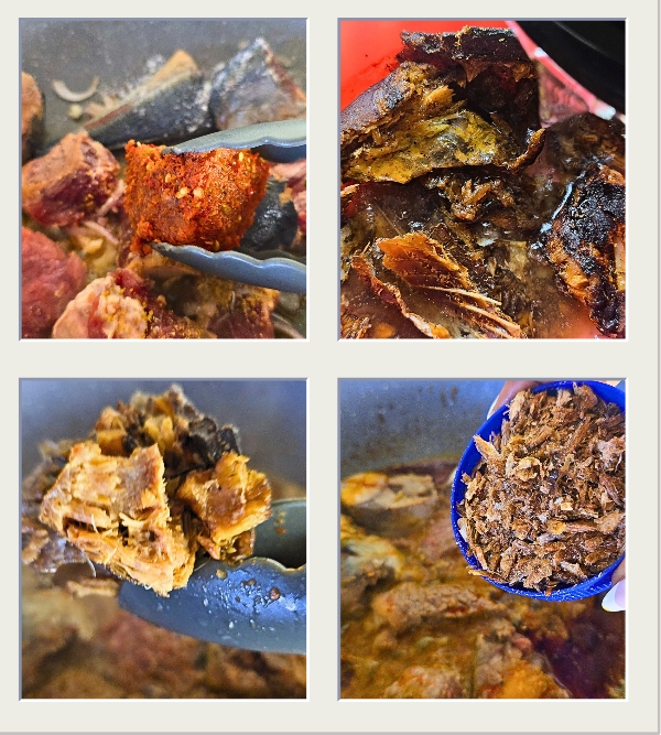 Adding of proteins and oil