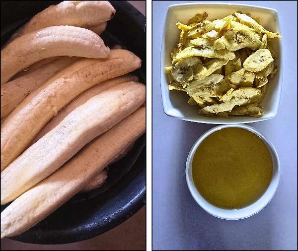 Homemade plantain chips procedure
