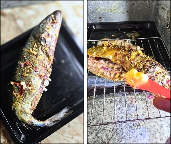 Final Process of on Grilled Fish Recipe