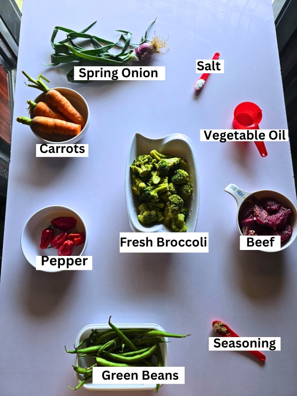 Easy Broccoli Sauce ingredients