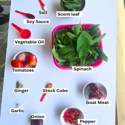 Vegetable Stew Ingredients
