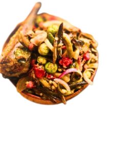 Garnishing-and-serving of African Food