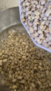 Wash and cook the beans