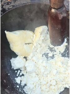 rewrap and boil fufu