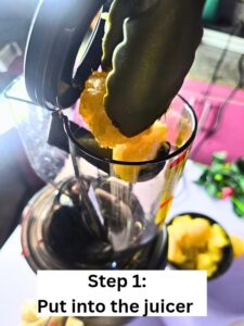 Nigerian Orange Juice preparation