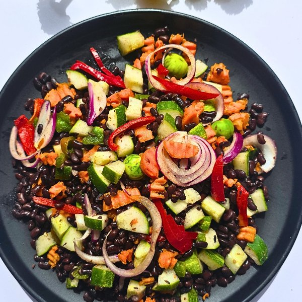 How to Make Nigerian Black Bean Salad
