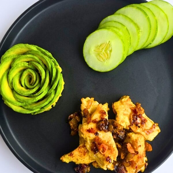 Pan-Fried Chicken Breast with Avocado & Cucumber